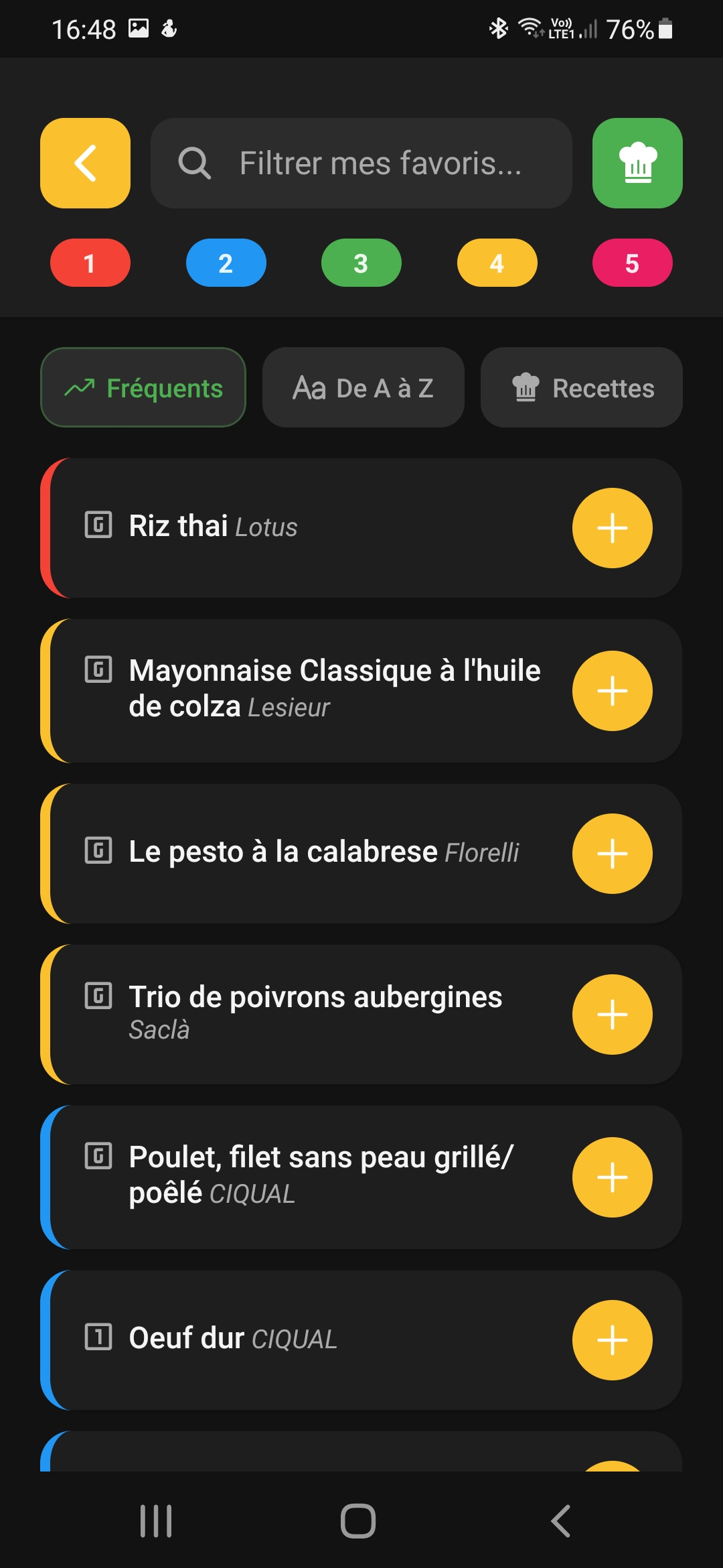 Interface rapide et gestionnaire de favoris One screen de baLance